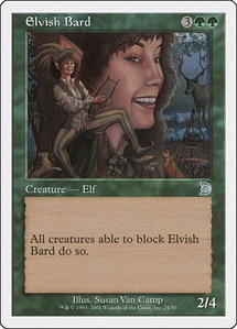 Elvish Bard - Deckmasters Garfield vs Finkel (DKM) #24 - Uncommon Magic: The Gathering Trading Card