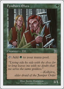 Fyndhorn Elves - Deckmasters Garfield vs Finkel (DKM) #26 - Common Magic: The Gathering Trading Card