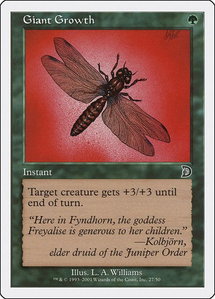 Giant Growth - Deckmasters Garfield vs Finkel (DKM) #27 - Common Magic: The Gathering Trading Card