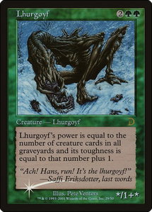 Lhurgoyf - Deckmasters Garfield vs Finkel (DKM) #29 - Rare Magic: The Gathering Trading Card