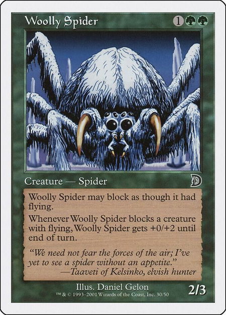 Woolly Spider - Deckmasters Garfield vs Finkel Magic: The Gathering trading card