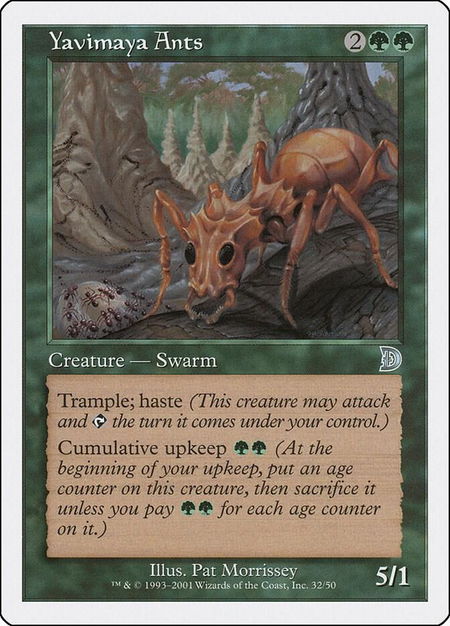 Yavimaya Ants - Deckmasters Garfield vs Finkel Magic: The Gathering trading card