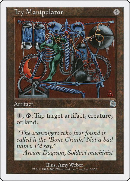 Icy Manipulator trading card from Deckmasters Garfield vs Finkel Icy Manipulator - Deckmasters Garfield vs Finkel Magic: The Gathering trading card