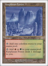Karplusan Forest - Deckmasters Garfield vs Finkel (DKM) #39 - Rare Magic: The Gathering Trading Card