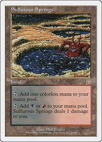 Sulfurous Springs - Deckmasters Garfield vs Finkel (DKM) #40 - Rare Magic: The Gathering Trading Card