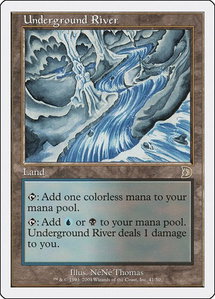 Underground River - Deckmasters Garfield vs Finkel (DKM) #41 - Rare Magic: The Gathering Trading Card