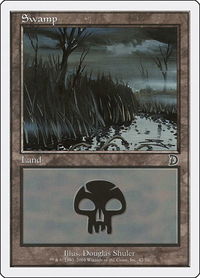 Swamp (42) - Deckmasters Garfield vs Finkel (DKM) #42 - Land Magic: The Gathering Trading Card