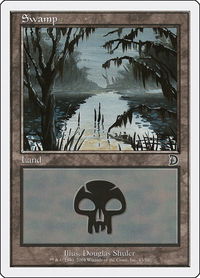 Swamp (43) - Deckmasters Garfield vs Finkel (DKM) #43 - Land Magic: The Gathering Trading Card
