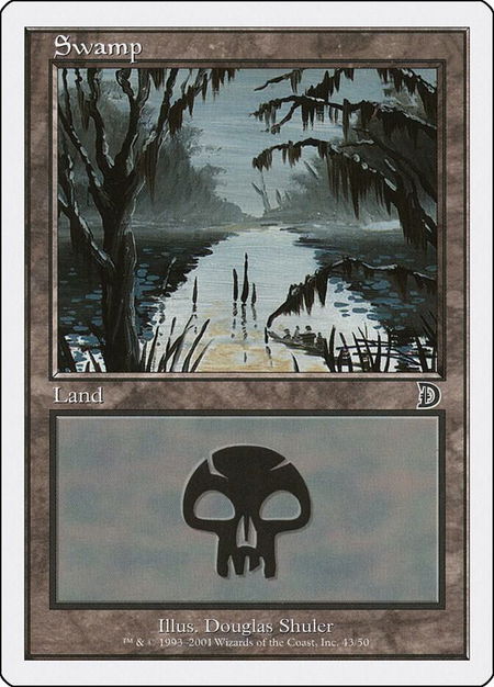 Swamp (43) - Deckmasters Garfield vs Finkel Magic: The Gathering trading card