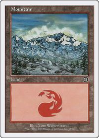 Mountain (45) - Deckmasters Garfield vs Finkel (DKM) #45 - Land Magic: The Gathering Trading Card
