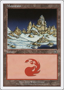 Mountain (46) - Deckmasters Garfield vs Finkel (DKM) #46 - Land Magic: The Gathering Trading Card