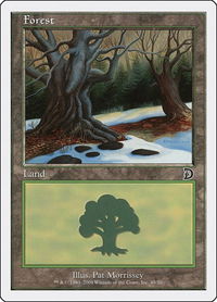 Forest (49) - Deckmasters Garfield vs Finkel (DKM) #49 - Land Magic: The Gathering Trading Card