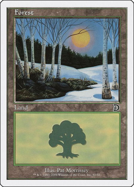 Forest (50) - Deckmasters Garfield vs Finkel Magic: The Gathering trading card