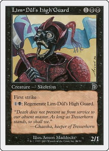 Lim-Dul's High Guard (6b) - Deckmasters Garfield vs Finkel (DKM) #6b - Common Magic: The Gathering Trading Card