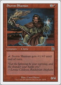 Storm Shaman (21b) - Deckmasters Garfield vs Finkel (DKM) #21b - Common Magic: The Gathering Trading Card