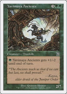 Yavimaya Ancients (31b) - Deckmasters Garfield vs Finkel (DKM) #31b - Common Magic: The Gathering Trading Card