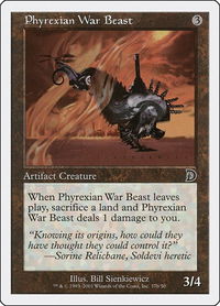 Phyrexian War Beast (37b) - Deckmasters Garfield vs Finkel (DKM) #37b - Common Magic: The Gathering Trading Card