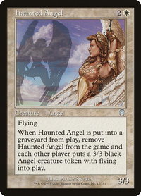 Haunted Angel - Apocalypse (APC) #12 - Uncommon Magic: The Gathering Trading Card