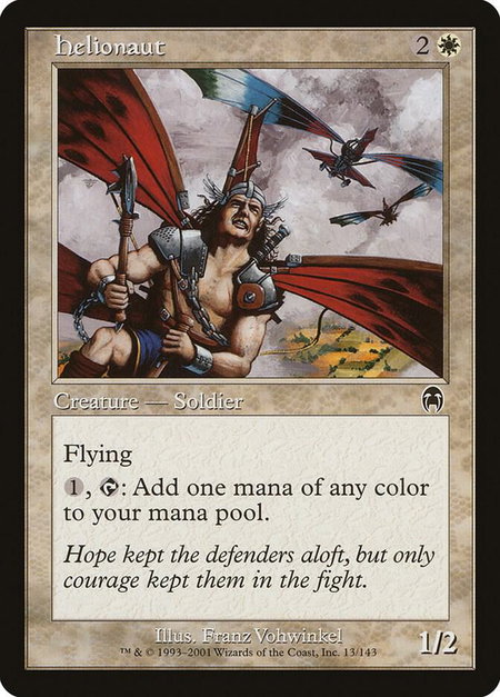 Helionaut - Apocalypse Magic: The Gathering trading card