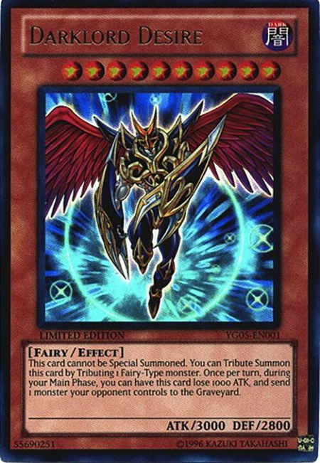 Darklord Desire - Yu-Gi-Oh! GX Manga Promotional Cards YuGiOh trading card