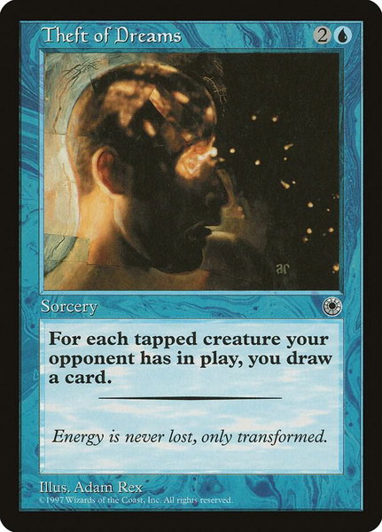 Theft of Dreams trading card from Portal Theft of Dreams - Portal Magic: The Gathering trading card