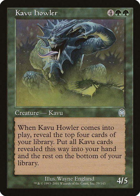 Kavu Howler - Apocalypse Magic: The Gathering trading card
