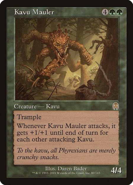 Kavu Mauler - Apocalypse Magic: The Gathering trading card