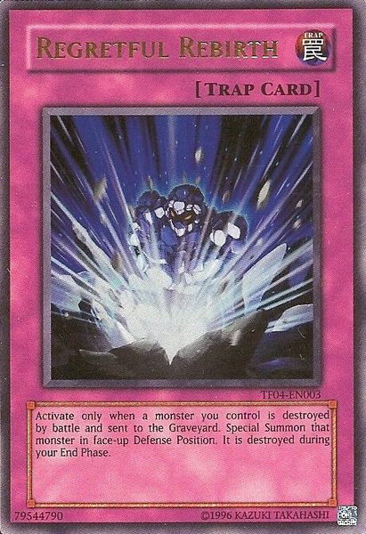 Regretful Rebirth (5D's Tag Force 4) trading card from Yu-Gi-Oh! Video Game Promotional Cards Regretful Rebirth (5D's Tag Force 4) - Yu-Gi-Oh! Video Game Promotional Cards YuGiOh trading card