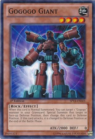 Gogogo Giant (Starfoil) trading card from Star Pack 2014 Gogogo Giant (Starfoil) - Star Pack 2014 YuGiOh trading card