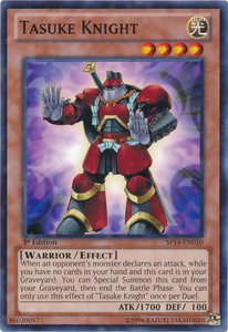 Tasuke Knight (Starfoil) - Star Pack 2014 (SP14) #SP14-EN010 - Rare YuGiOh Trading Card