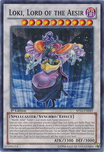 Loki, Lord of the Aesir (Starfoil) - Star Pack 2014 (SP14) #SP14-EN049 - Rare YuGiOh Trading Card
