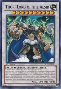 Thor, Lord of the Aesir trading card from Star Pack 2014 Thor, Lord of the Aesir - Star Pack 2014 YuGiOh trading card