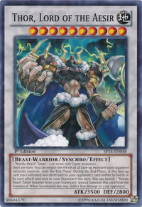 Thor, Lord of the Aesir (Starfoil) - Star Pack 2014 (SP14) #SP14-EN048 - Rare YuGiOh Trading Card