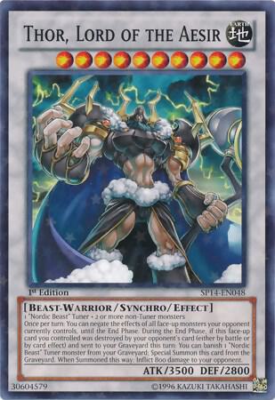 Thor, Lord of the Aesir (Starfoil) - Star Pack 2014 YuGiOh trading card