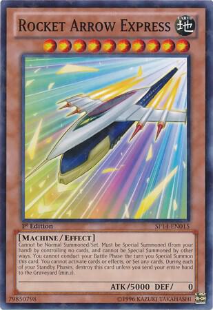 Rocket Arrow Express (Starfoil) trading card from Star Pack 2014 Rocket Arrow Express (Starfoil) - Star Pack 2014 YuGiOh trading card