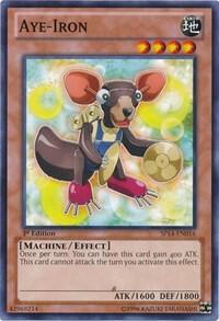 Aye-Iron trading card from Star Pack 2014 Aye-Iron - Star Pack 2014 YuGiOh trading card