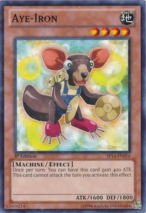 Aye-Iron (Starfoil) - Star Pack 2014 (SP14) #SP14-EN016 - Rare YuGiOh Trading Card