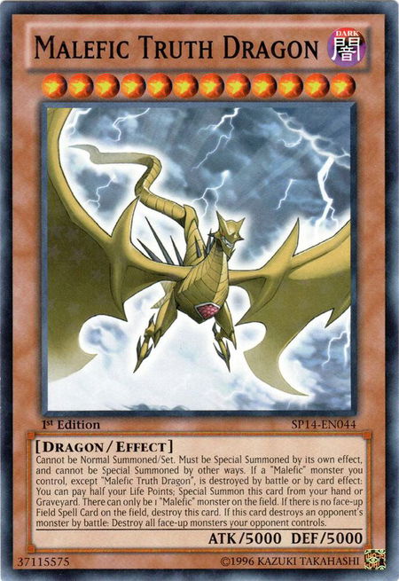 Malefic Truth Dragon (Starfoil) - Star Pack 2014 YuGiOh trading card