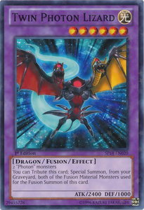 Twin Photon Lizard (Starfoil) - Star Pack 2014 (SP14) #SP14-EN020 - Rare YuGiOh Trading Card