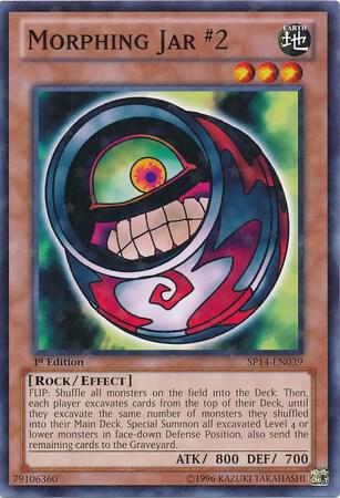 Morphing Jar #2 (Starfoil) trading card from Star Pack 2014 Morphing Jar #2 (Starfoil) - Star Pack 2014 YuGiOh trading card