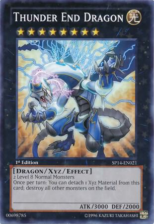 Thunder End Dragon (Starfoil) trading card from Star Pack 2014 Thunder End Dragon (Starfoil) - Star Pack 2014 YuGiOh trading card