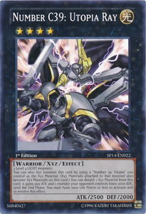 Number C39: Utopia Ray (Starfoil) - Star Pack 2014 (SP14) #SP14-EN022 - Rare YuGiOh Trading Card