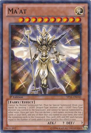 Ma'at (Starfoil) trading card from Star Pack 2014 Ma'at (Starfoil) - Star Pack 2014 YuGiOh trading card