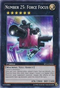 Number 25: Force Focus - Star Pack 2014 (SP14) #SP14-EN026 - Common / Short Print YuGiOh Trading Card