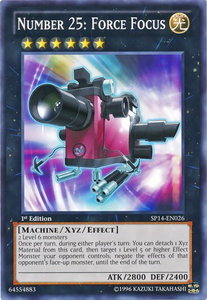 Number 25: Force Focus (Starfoil) - Star Pack 2014 (SP14) #SP14-EN026 - Rare YuGiOh Trading Card