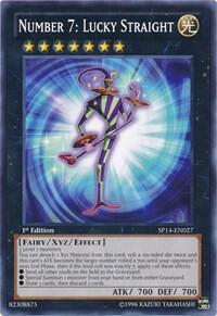 Number 7: Lucky Straight - Star Pack 2014 YuGiOh trading card