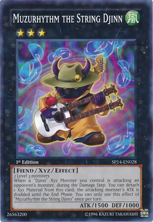 Muzurhythm the String Djinn (Starfoil) trading card from Star Pack 2014 Muzurhythm the String Djinn (Starfoil) - Star Pack 2014 YuGiOh trading card