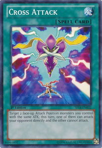 Cross Attack (Starfoil) - Star Pack 2014 (SP14) #SP14-EN032 - Rare YuGiOh Trading Card