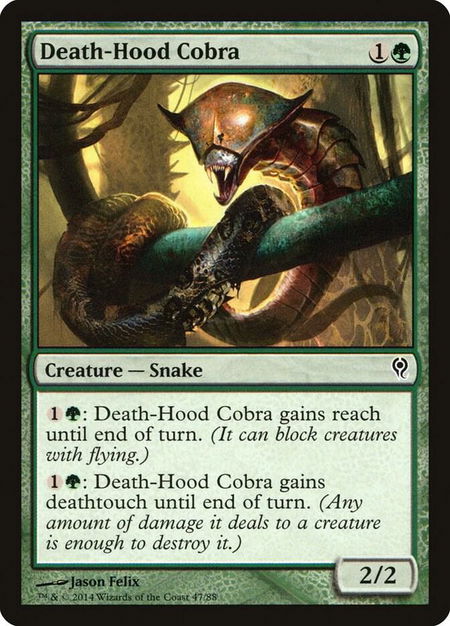 Death-Hood Cobra - Duel Decks: Jace vs. Vraska Magic: The Gathering trading card