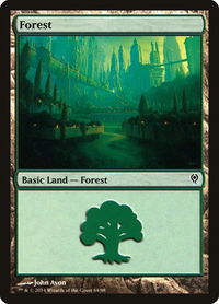 Forest (84) - Duel Decks: Jace vs. Vraska (DDM) #84 - Land Magic: The Gathering Trading Card